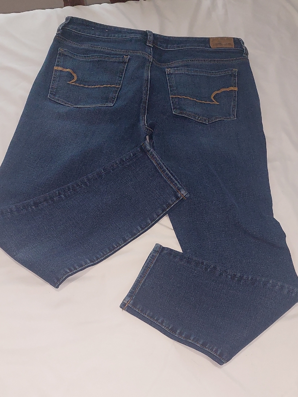 American Eagle Outfitters Women’s Dark Indigo Skinny Jeans. Size 12 - Picture 3 of 10
